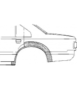 VAN WEZEL - 3766148 - Арка крыла задн прав OPEL: VECTRA 95- 4дв